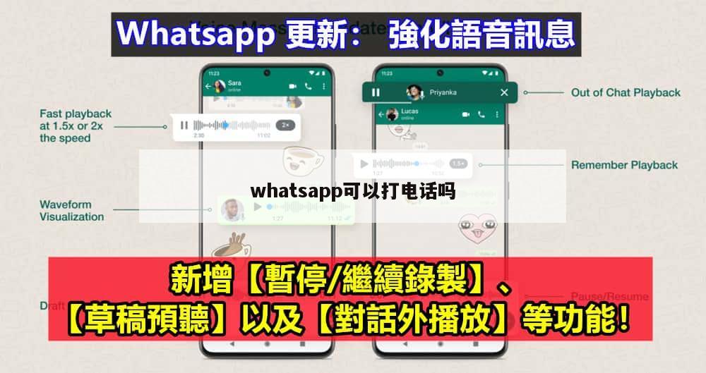 whatsapp可以打电话吗